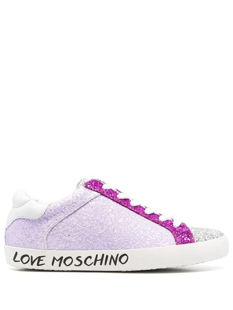 love moschino glitter sneakers.